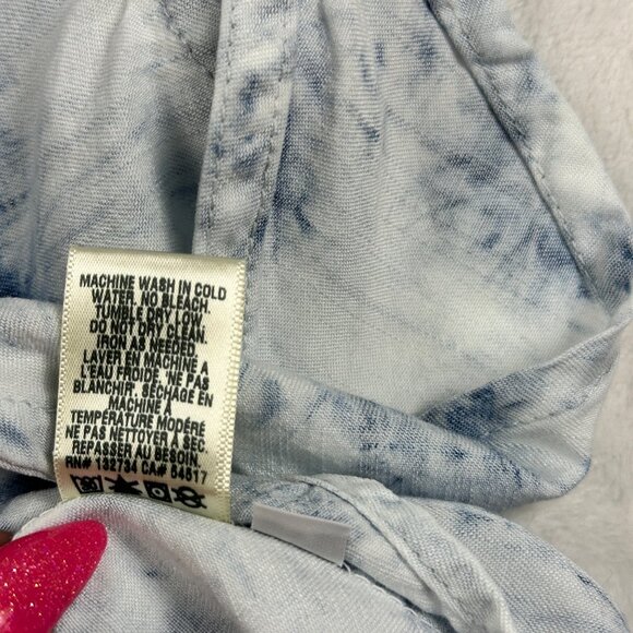 Bella Dahl Women's Blouse Bias Cowl Neck Tie up Cami Top Cloud Wash Sz S - Picture 6 of 10